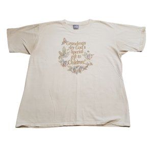 Vintage All Sport Grandma T-Shirt Women's Large L Retro Tee White Made in USA